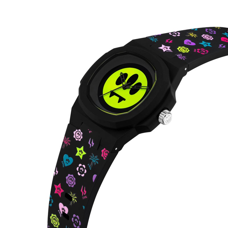 Barrow BWW00001 Black Yellow Dial Silicone Strap Unisex Watch, 43mm - Image 2